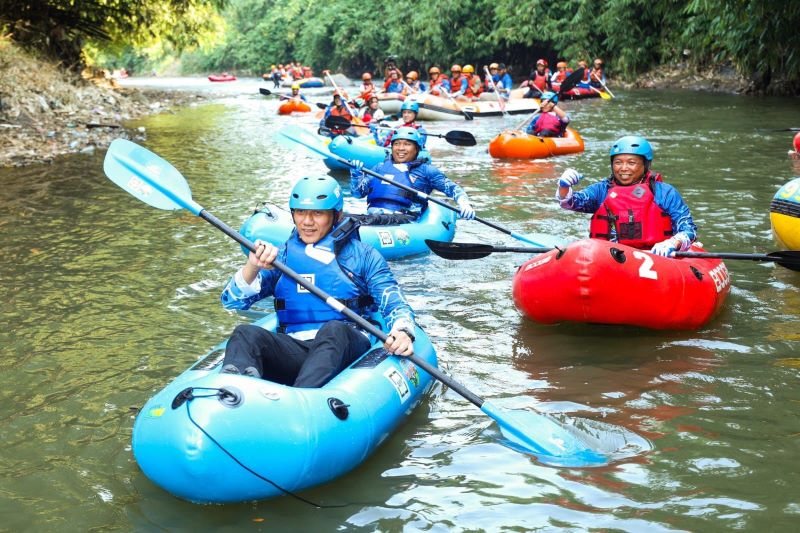 AHY saat meluncurkan Gerakan Ayo Muliakan Sungai (dok. rentak.id)