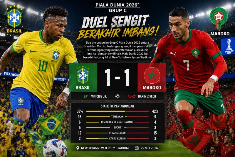Brasil vs Maroko (dibikin ai - rentak.id)
