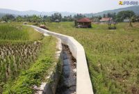 Irigasi persawahan di Bgogor (dok. pu)