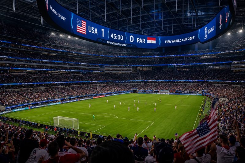 Laga Amerika Serikat vs Paraguay (foto dibikin ai - rentak.id)