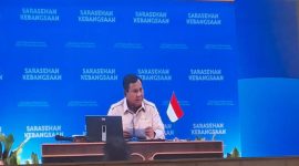 Presiden Prabowo Subianto dalam Sarasehan Kebangsaan2026 di JCC (foto. lazir),