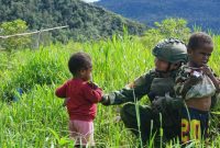 Satgas Pamtas Mobile RI–PNG Gobang VIII Yonif 2 Marinir (dok. dispenal)