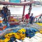 TNI AL bergerak cepat merespons insiden tenggelamnya kapal ikan KM Mitra Jaya di Perairan Tanjung Api, Kabupaten Asahan (foto. dispenal)