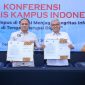 penandatanganan Nota Kesepahaman antara Sekretaris Jenderal Kemnaker, Cris Kuntadi, dan Ketua Umum IJTI, Herik Kurniawan, di Kantor Dewan Pers, Jakarta, Kamis (4/6/2026). (Istimewa)