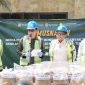 Barantin memusnahkan sebanyak 312 ton atau 12 kontainer bahan baku pakan ternak jenis Meat Bone Meal. (foto. barantin)