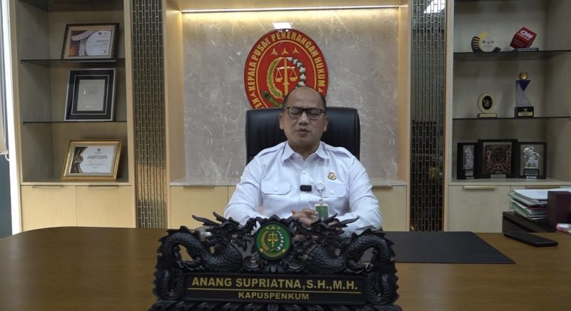 Kapuspenkum Kejagung Anang Supriatna. (Tangkapan layar)