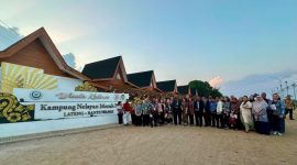 Kampung Nelayan Merah Putih (KNMP) Lateng di Kabupaten Banyuwangi. (foto kkp)