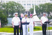 Kasal Laksamana TNI Dr. Muhammad Ali secara resmi membuka Latihan Bersama (Latma) Orruda 2026 bersama Panglima Armada Pasifik Rusia Admiral Viktor Nikolayevich Liina di Vladivostok, Rusia. (foto. dispenal)