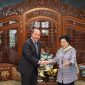Ketua Umum DPP PDI Perjuangan Megawati Soekarnoputri bersama Deputi Perdana Menteri Kamboja, Hun Many (dok. pdip)