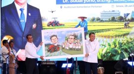 Mentan Andi Amran Sulaiman dan Badan Gizi Nasional (BGN) Sudaryono. (foto. kementan)