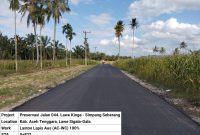 PU lakukan peningkatan Ruas Jalan Lawe Kinga–Simpang Seberang (foto.pu)