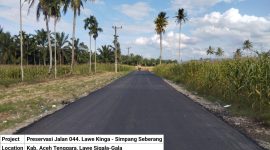 PU lakukan peningkatan Ruas Jalan Lawe Kinga–Simpang Seberang (foto.pu)