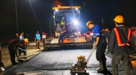Pekerjaan pemeliharaan jalan di Ruas Tol Jagorawi (foto. jasa marga)