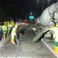 Rekonstruksi perkerasan di Ruas Tol Jakarta Outer Ring Road (JORR) arah Serpong. (foto. jasa marga)