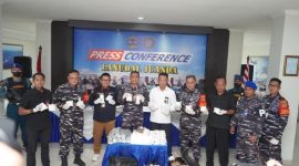 TNI AL gagalkan peredaran narkotika dan obat-obatan terlarang. (foto. dispenal)