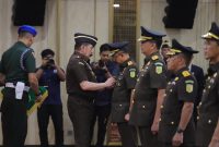 Jaksa Agung ST Burhanuddin melantik pejabat Eselon I di lingkungan Kejagung pada Jumat (24/7). (Dok/Puspenkum)