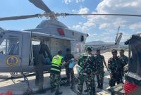 Beri bantuan gempa NTT TNI AL gunakan Helikopter Bell 412 HU-4206 dari Skuadron Udara 400 Wing Udara 2 Puspenerbal (foto. dispenal)