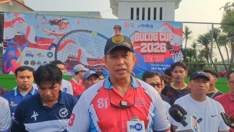 Direktur Utama Perum BULOG Ahmad Rizal Ramdhani beberkan BULOG CUP 2026 (foto. lazir)