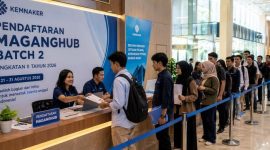 Suasana MagangHub Batch 2 Angkatan II Tahun 2026 (ilustrasi dibikin ai-rentak.id)