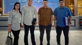 Mey Lintong Ketua Srikandi DPP K-Gibran, Arnold Lintong Ketua Umum K-Gibran, Yhana Octavianto Ketua Bidang Politik, Hukum dan Advokasi DPP K-Gibran, Jerry Nababan kuasa hukum Jainudin dan Holid Arman