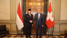 AHY saat bertemu Presiden Konfederasi Swiss Guy Parmelin di Federal Palace (foto. ist)