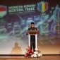 Dubes RI untuk Rumania merangkap Moldova, Meidyatama Suryodiningrat, memberikan sambutan pada Resepsi Diplomatik HUT ke-81 RI di Bucharest (foto. KBRI Rumania)