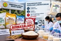 Ilustrasi beras fortifikasi (ilustrasi dibikin ai -rentak.id)