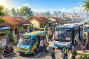 Ilustrasi kawasan perumahan memiliki jaringfan trasnportasi yang memadai (dibikin ai - rentak.id)