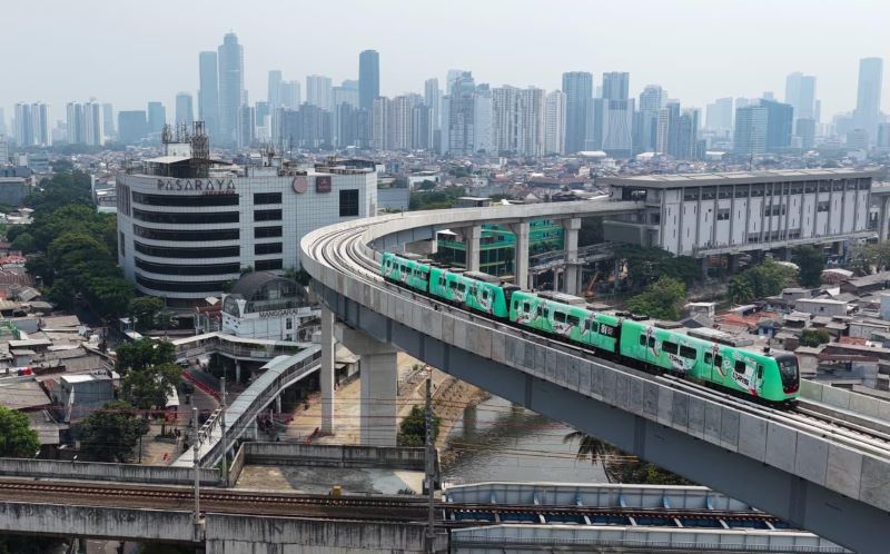 LRT Jakarta jalur Kelapa Gading–Manggarai (foto. setneg)
