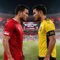 Laga Timnas Indonesia vs Malaysia (dibikin oleh ai -rendatk.id)