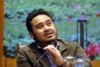 Ahmad Irawan dalam sebuah diskusi di DPR (dok. rentak.id)