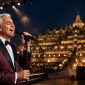 Andrea Bocelli bernyanyi dengan latar Candi Borobudur (ilustrasi dibikin ai-rentak.id)