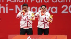 Atlet raih medali di Aian Para Games (foto. kemenpora)