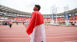 Atletik Kadek cabor Lempar Cakram (foto. kemenpora)