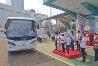 Bus Hydrogen–Diesel Dual Fuel (H2 DDF) Damri (foto. damri)