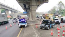 Contraflow di Ruas Jalan Tol Jakarta–Cikampek (foto. jasa marga)