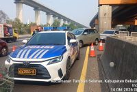 Contraflow di Ruas Jalan Tol Jakarta–Cikampek (foto. jasa marga)