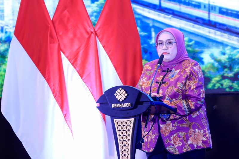 Direktur Jenderal Pembinaan Hubungan Industrial dan Jaminan Sosial Tenaga Kerja Kemnaker Indah Anggoro Putri (foto. kemnaker)