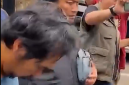 Dwi Bagus Martono saat dibekukl polisi (tangkapan lauar suarasurabaya.com)