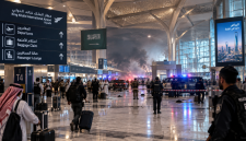 Ilustrasi Bandara Internasional King Khalid di Riyadh (ilustrasi dibikin ai)