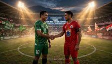 Ilustrasi PSMS vs Persija (ilustrasi dibikin ai - rentak.id)