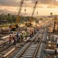 Ilustrasi pembangunan trem listrik yang menghubungkan Bandara Internasional I Gusti Ngurah Rai hingga Canggu (ilustrasi dibikin ai)
