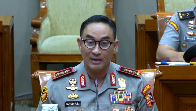 Komjen Pol. Suyudi Ario Seto (foto. tangkapan layar tv parlemen)
