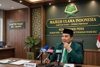 KH. Masyhuril Khamis di MUI (dok. rentak.id ilustrasi dibikin ai)