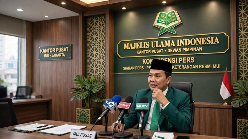 KH. Masyhuril Khamis di MUI (dok. rentak.id ilustrasi dibikin ai)