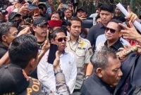 PLT. Bupati Bekasi Asep Surya Atmaja saat temui Para Insan Pers. (foto. Amar. K)