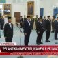 Pelantikan Pejabat Pejabat Negara di Istana Negara (foto. tangkapanlayar kompastv)