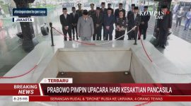 Presiden Prabowo Subianto memimpin langsung upacara peringatan Hari Kesaktian Pancasila 2026 (foto.tangkapan layar kompas tv)