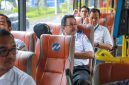 Wakil Gubernur Jakarta Rano Karno di Bus Transjakarta (foto. ist)