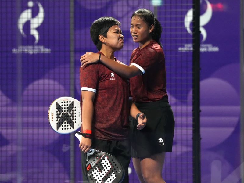 ganda putri padel Indonesia, Fadona Kusumawati dan Fitriani Sabatini (foto. kemenpora)